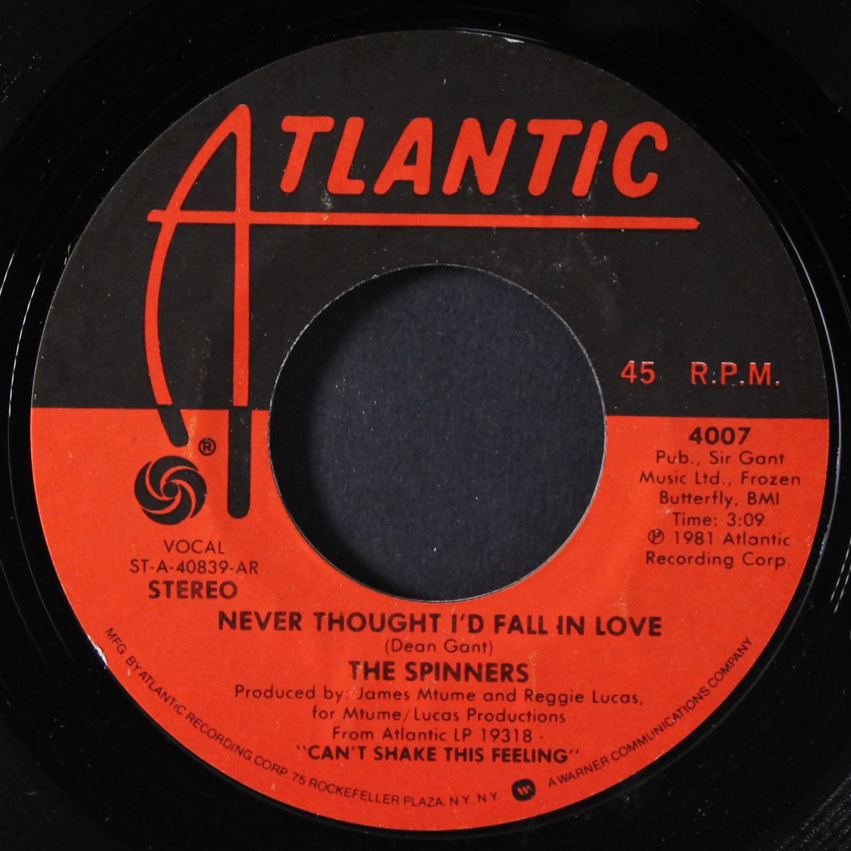 never thought i'd fall in love / send a little love by SPINNERS