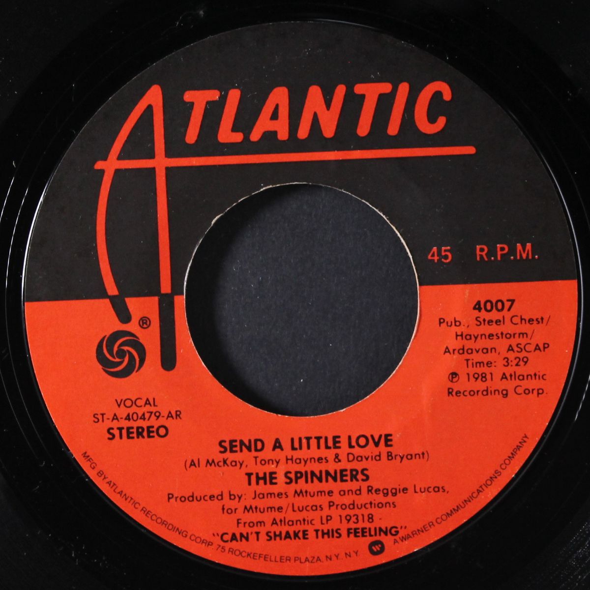 never thought i'd fall in love / send a little love by SPINNERS