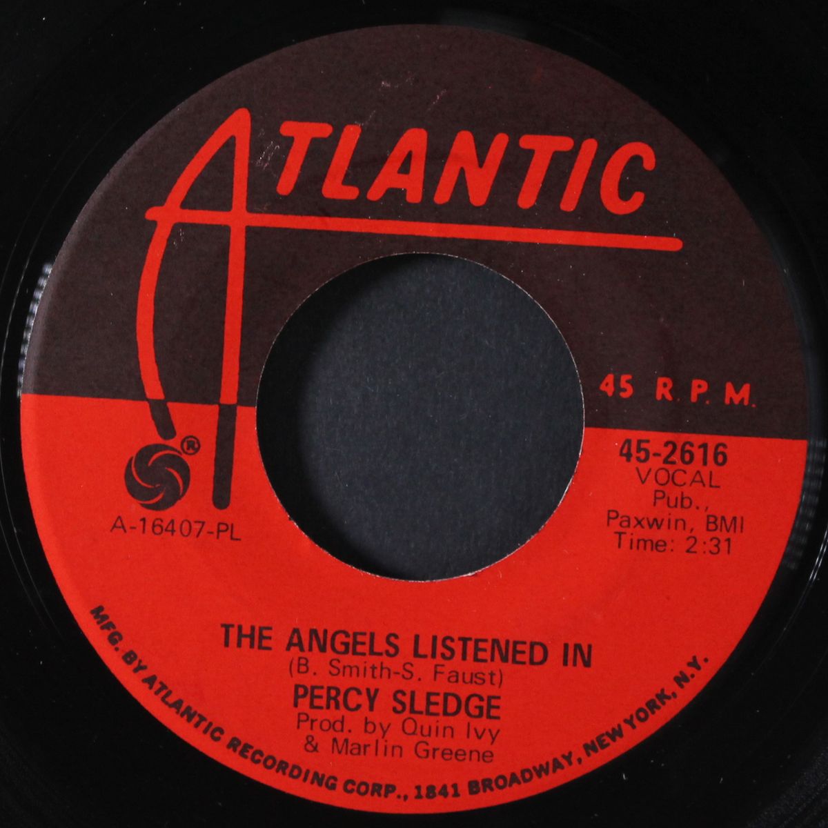 the angels listened in / any day now by PERCY SLEDGE