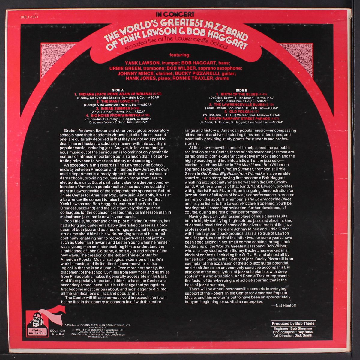 in concert by YANK LAWSON & BOB HAGGART