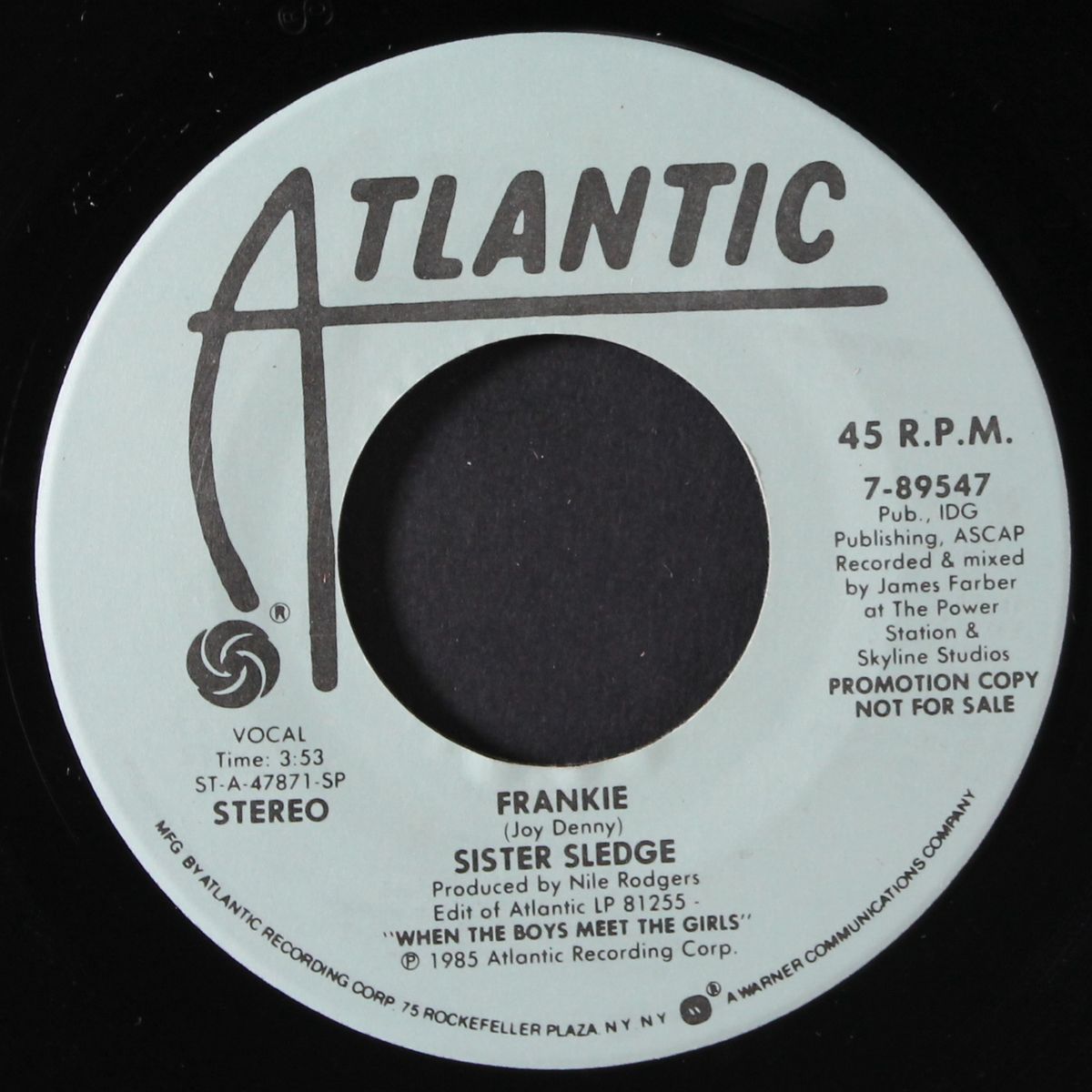 frankie / same by SISTER SLEDGE
