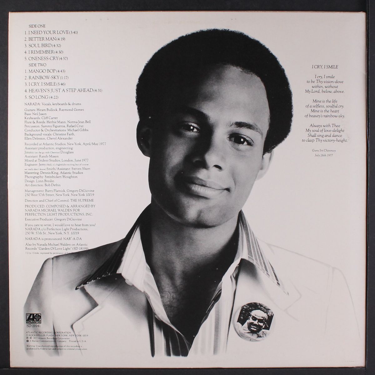 i cry, i smile by NARADA MICHAEL WALDEN