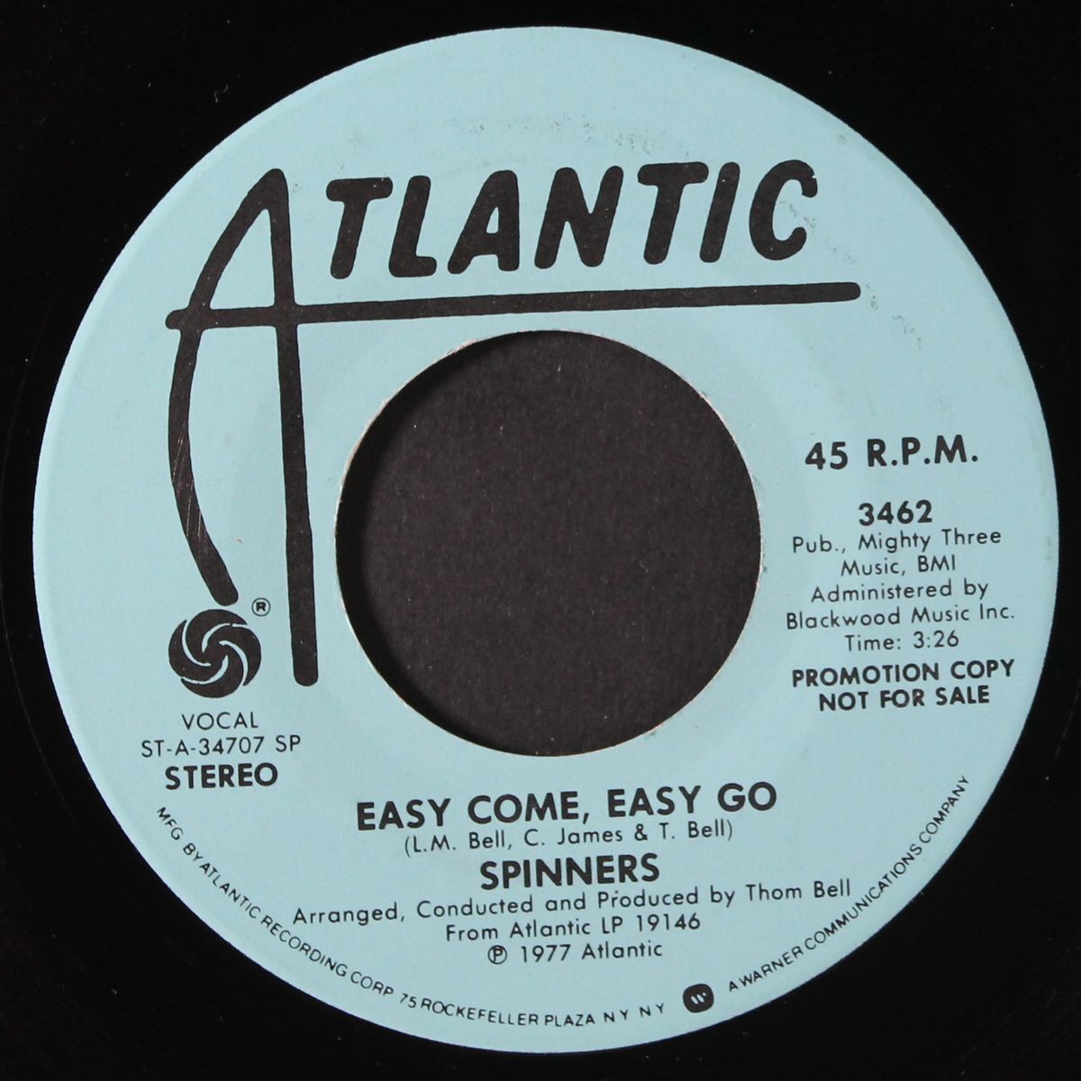 easy come easy go / mono by SPINNERS