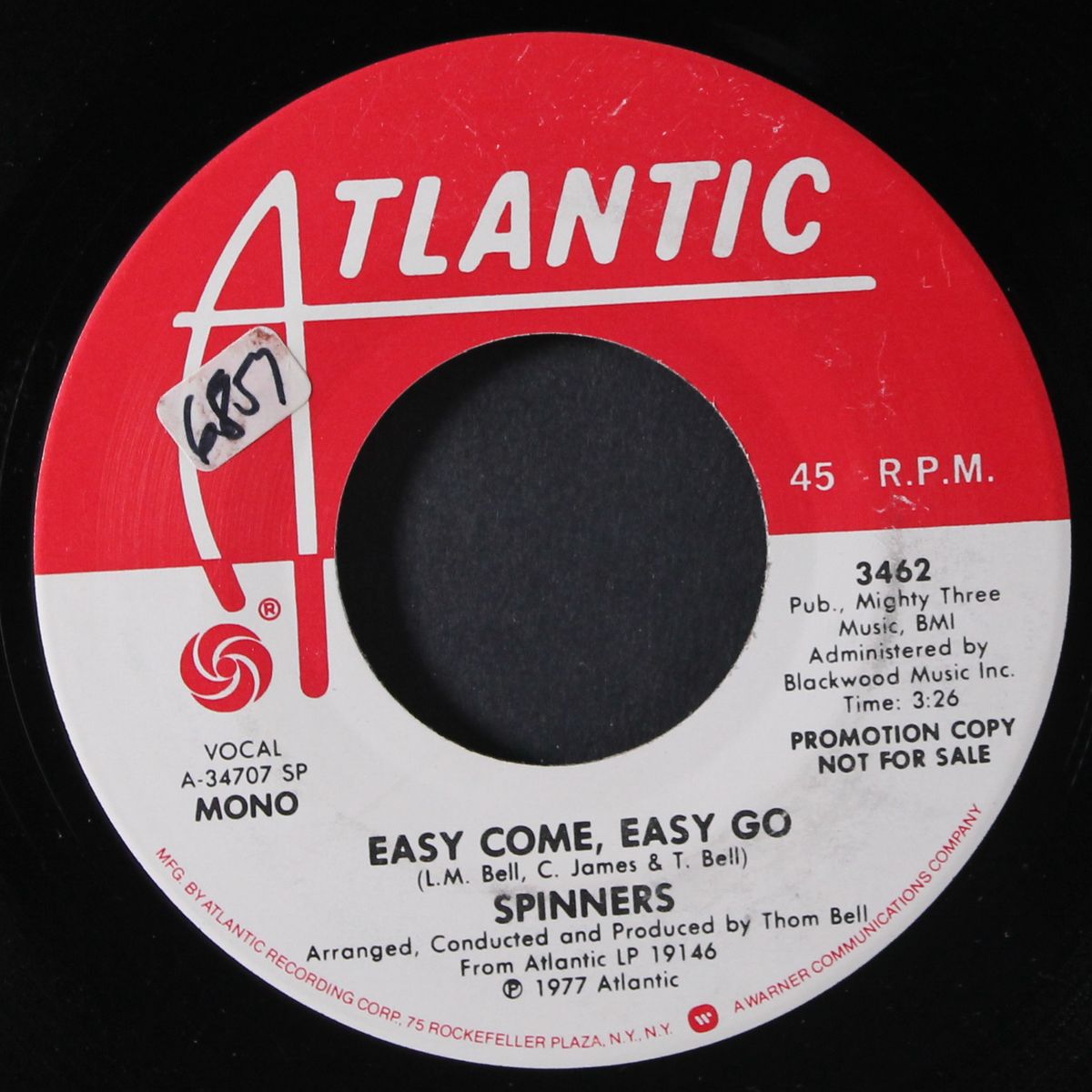 easy come easy go / mono by SPINNERS