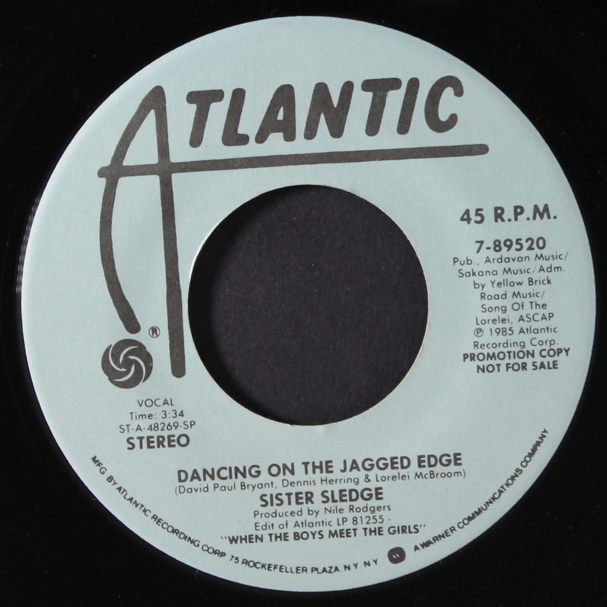 dancing on the jagged edge / same by SISTER SLEDGE