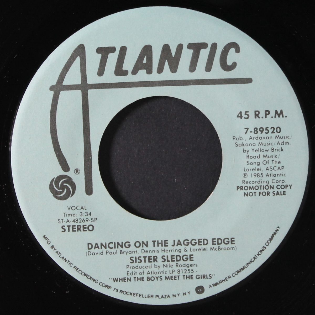 dancing on the jagged edge / same by SISTER SLEDGE