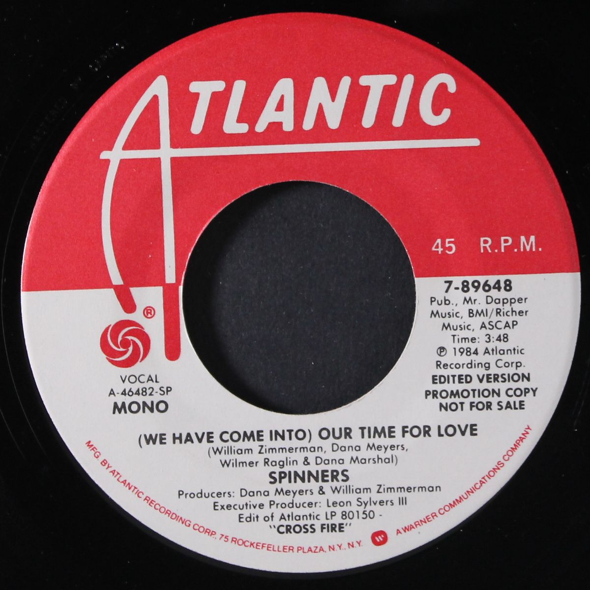 our time for love / mono by SPINNERS