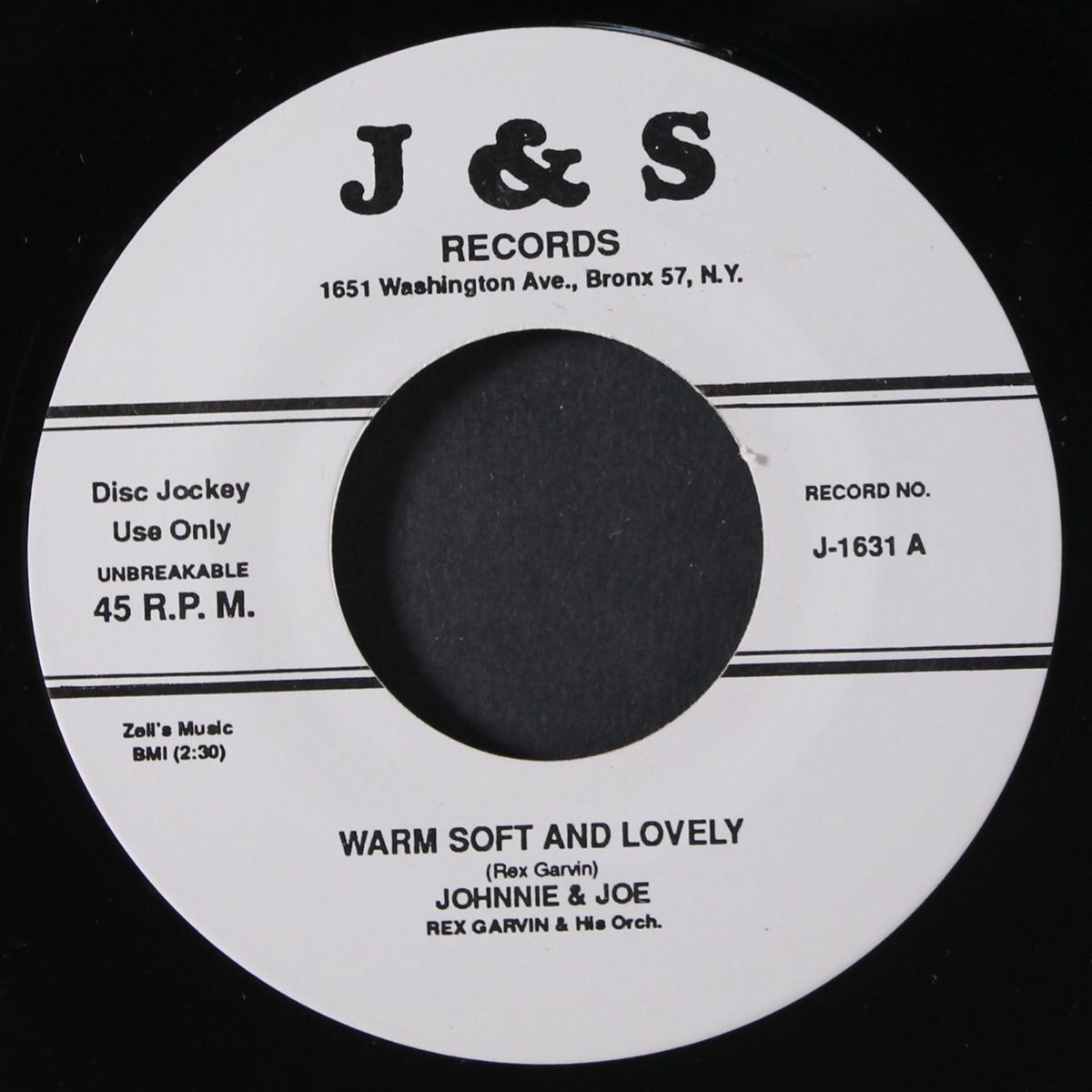 warm soft and lovely / false love has got to go by JOHNNIE & JOE