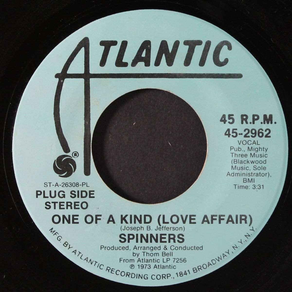 one of a kind (love affair) / mono by SPINNERS