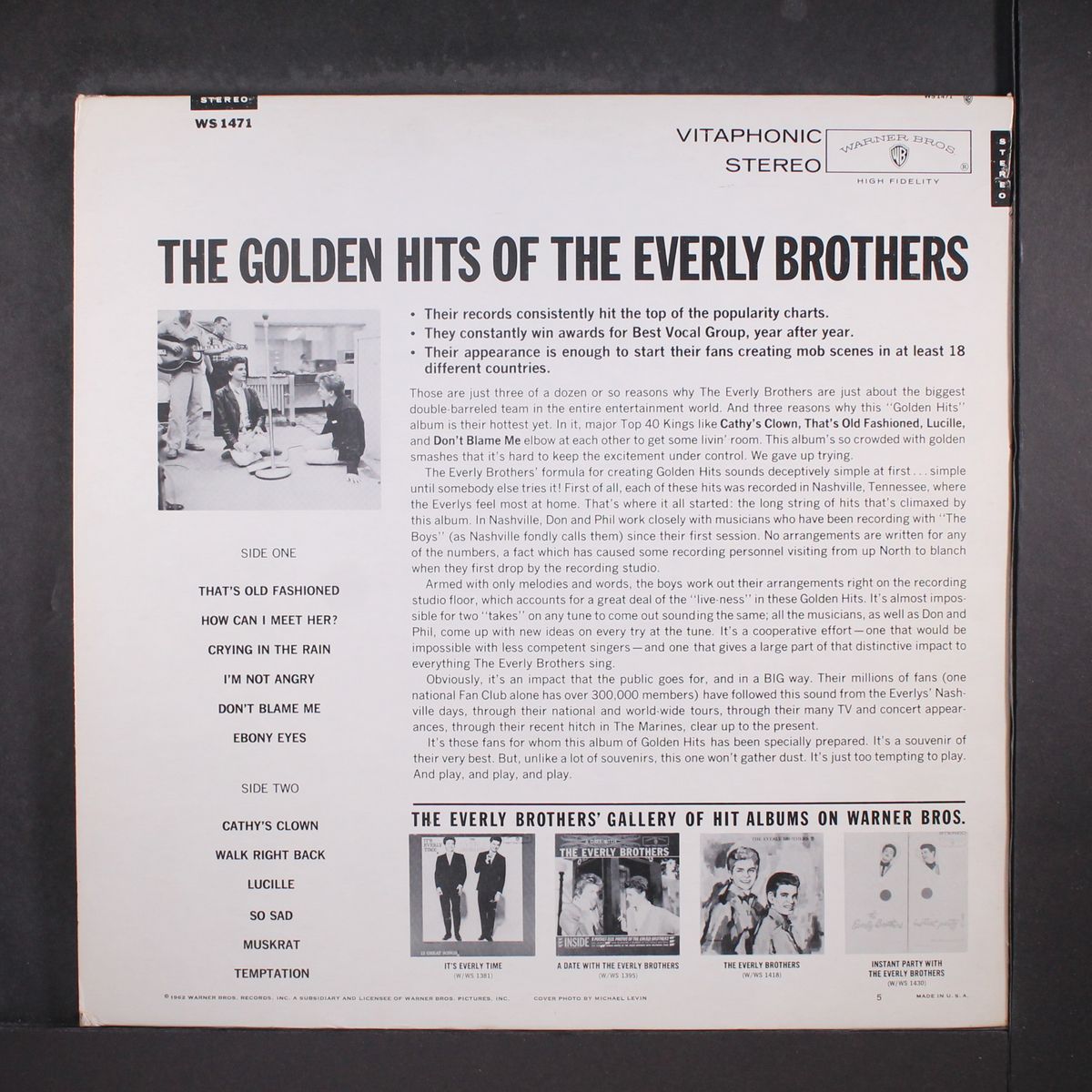 the golden hits of by EVERLY BROTHERS