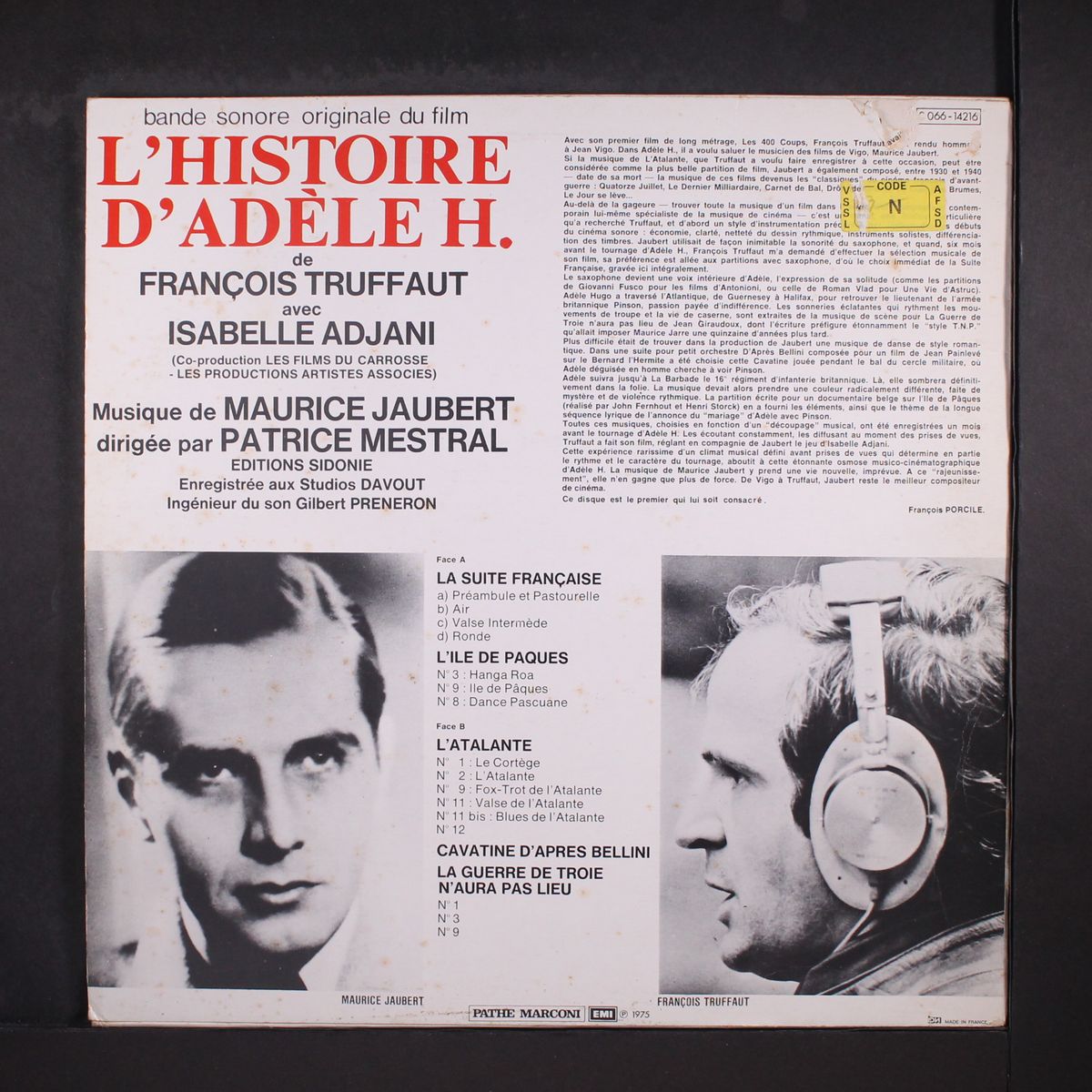 l'histoire d'adele h by SOUNDTRACK