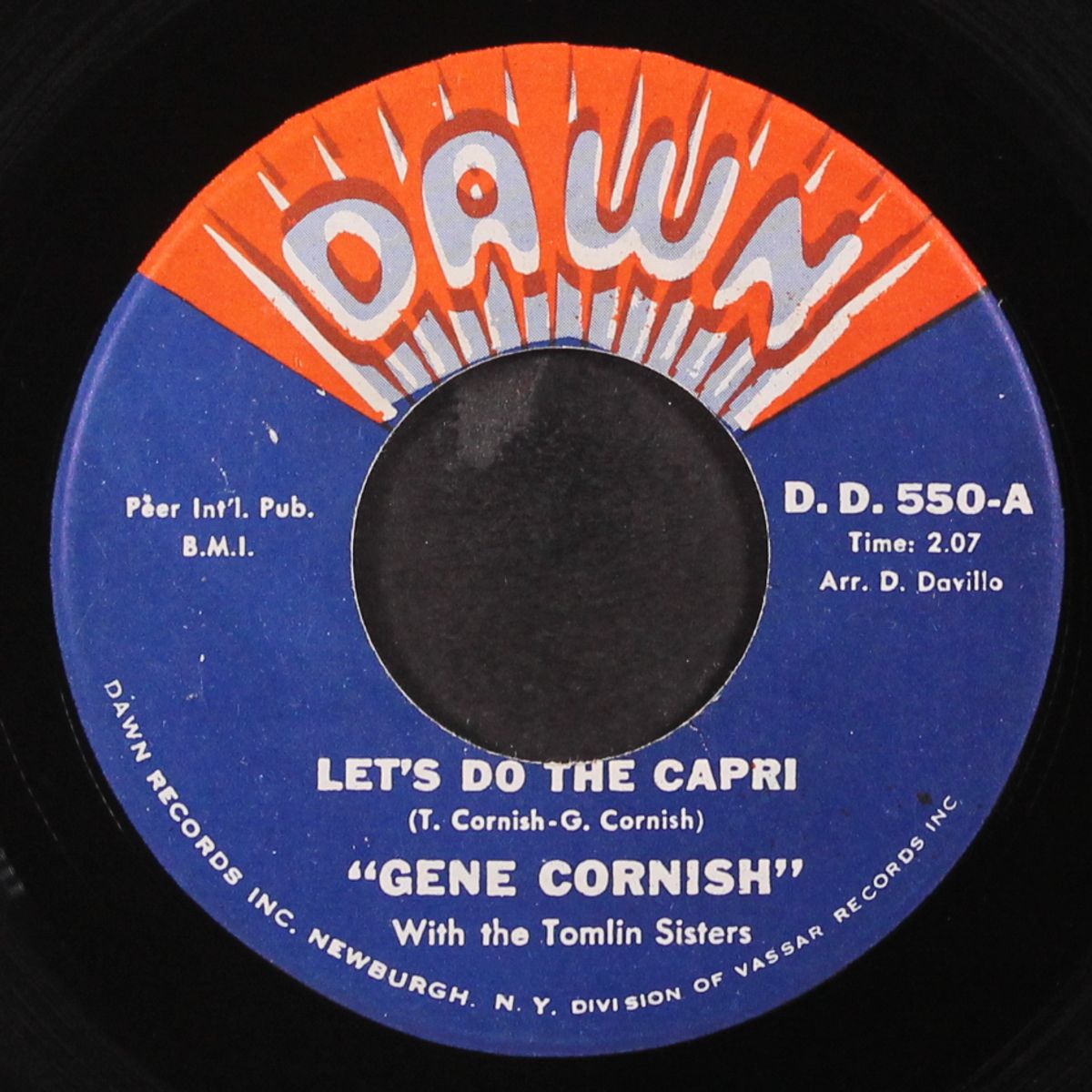 let's do the capri / lonely i will stay by GENE CORNISH W/ THE TOMLIN SISTERS