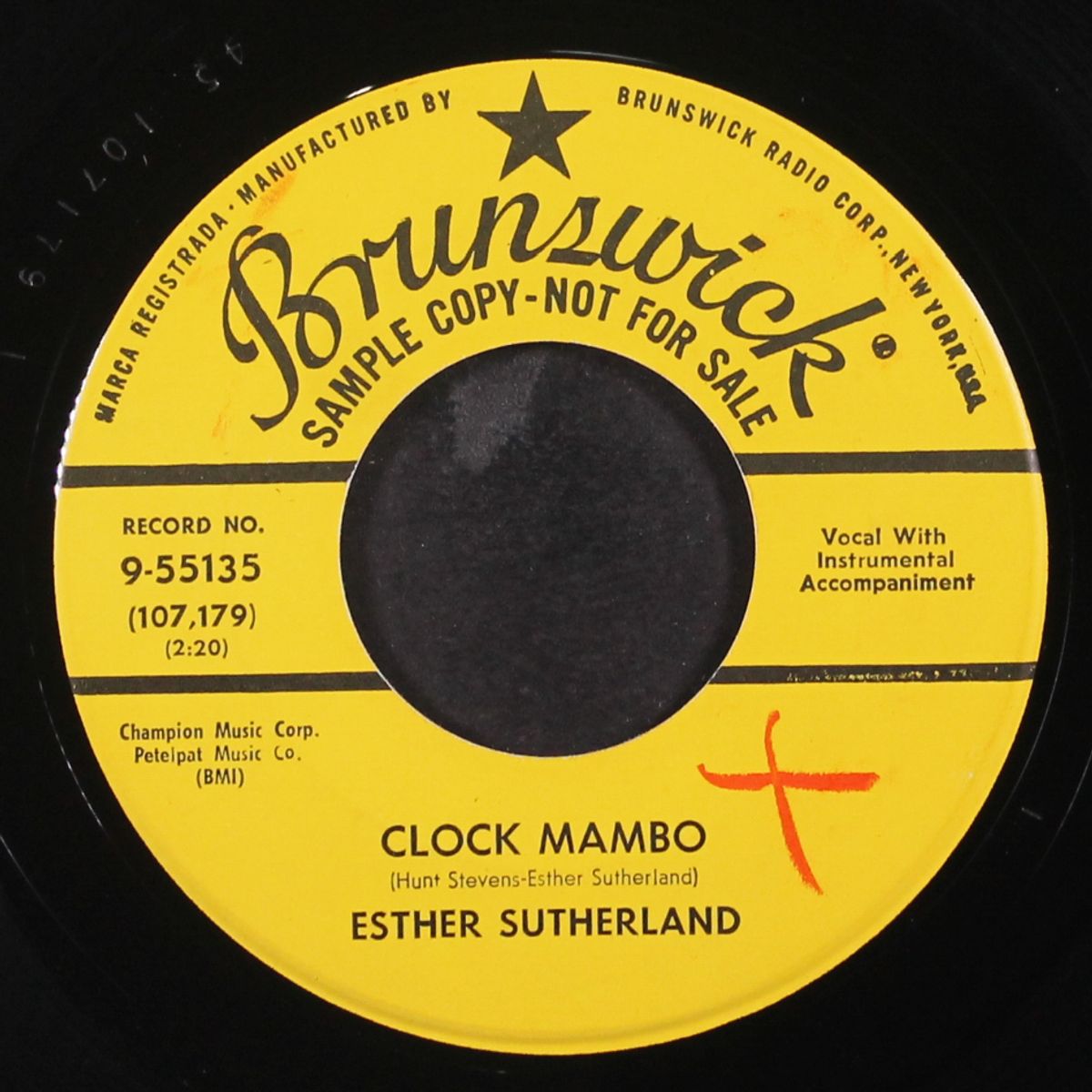 clock mambo / there he goes by ESTHER SUTHERLAND