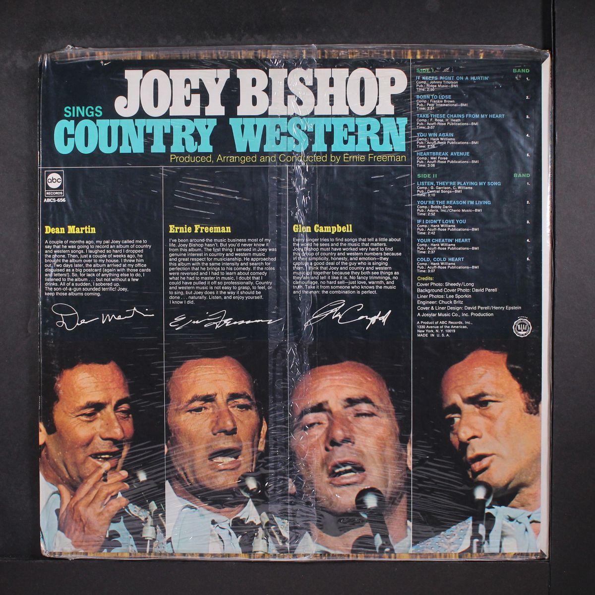 sings country western by JOEY BISHOP