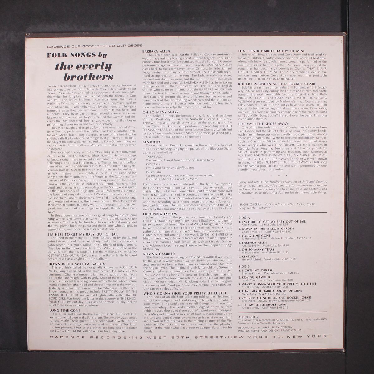 folk songs by the everly brothers by EVERLY BROTHERS