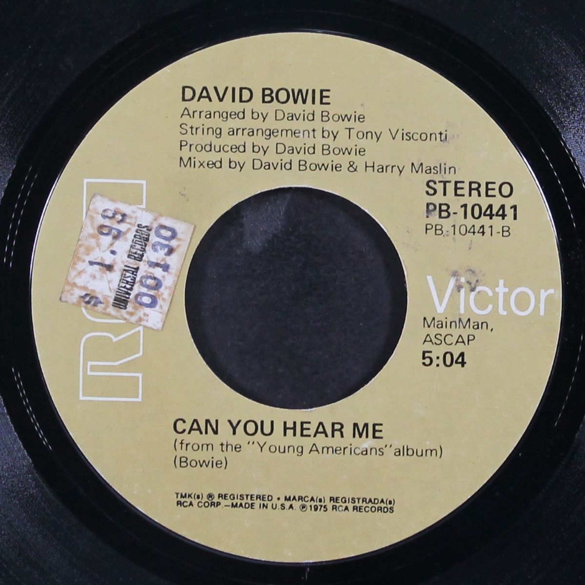 golden years / can you hear me by DAVID BOWIE