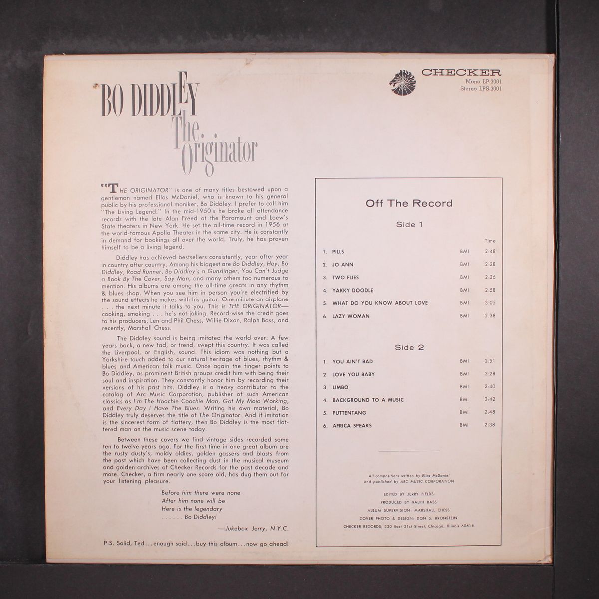 the originator by BO DIDDLEY