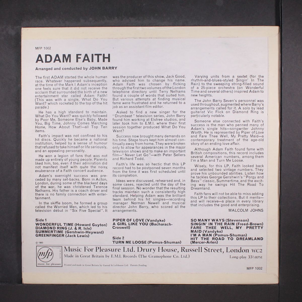 adam by ADAM FAITH