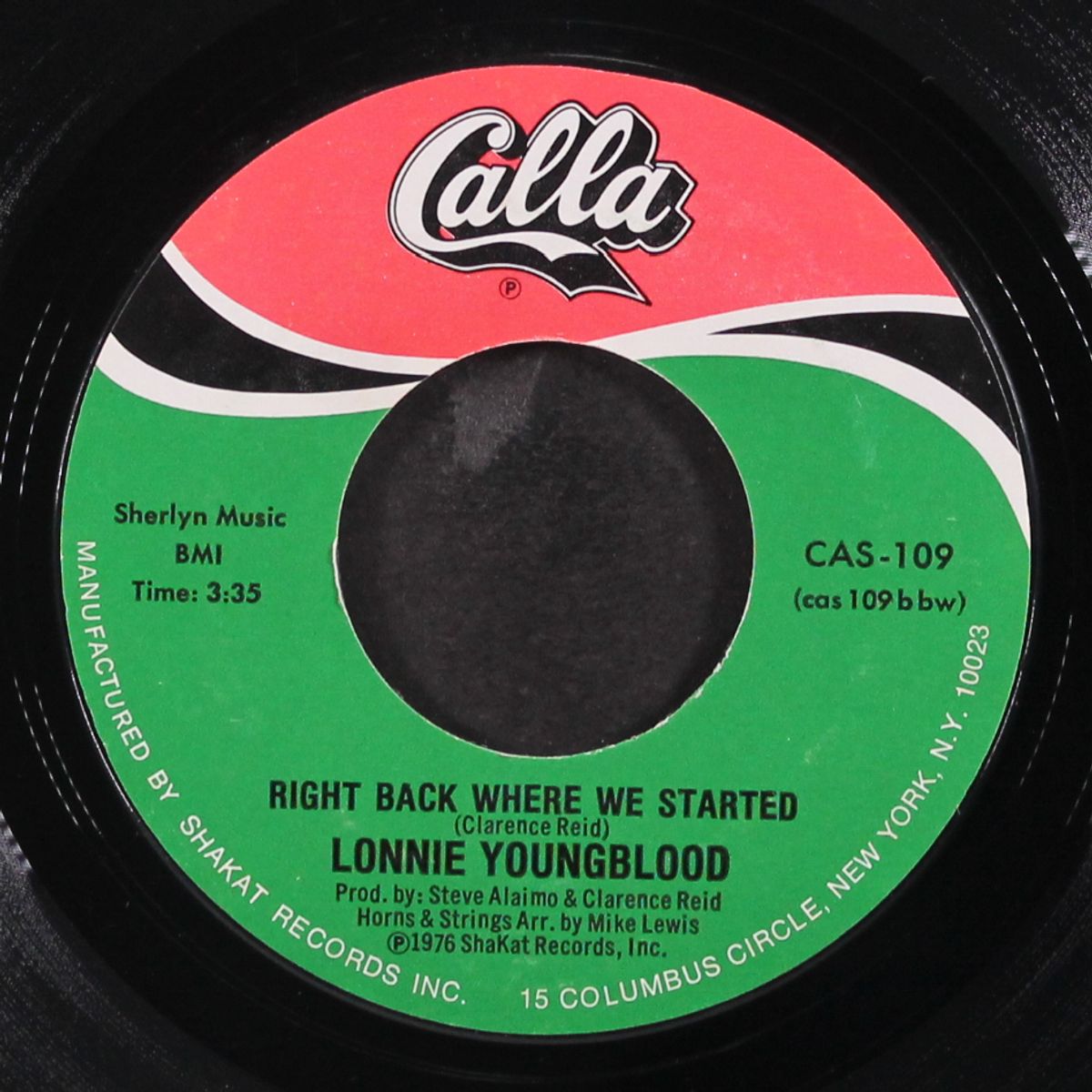 let my love bring out the woman in you / right back where we started by LONNIE YOUNGBLOOD