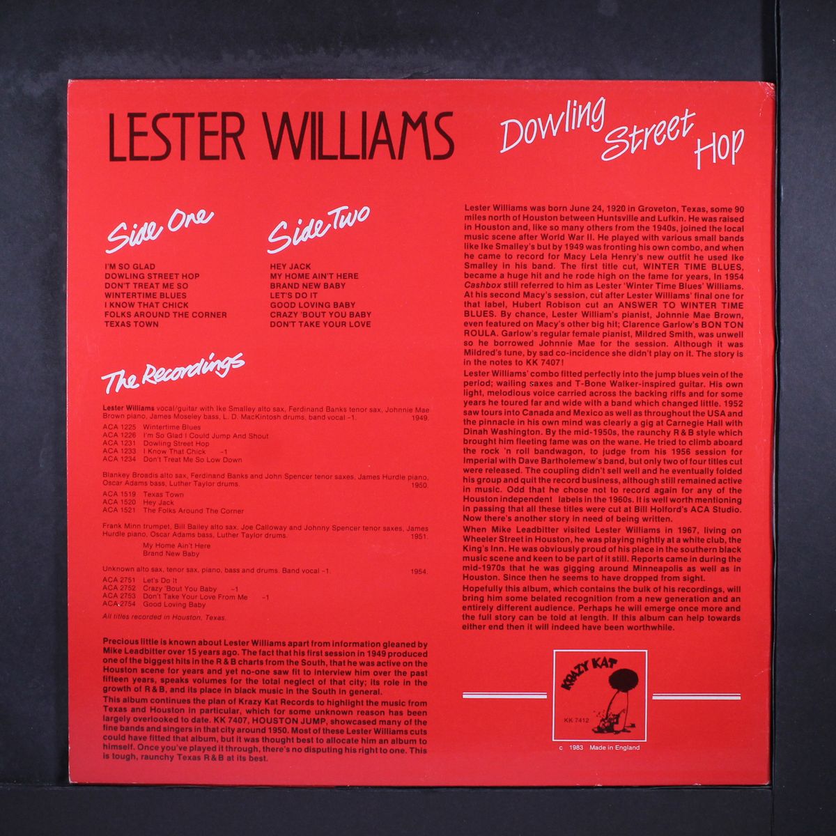 dowling street hop by LESTER WILLIAMS