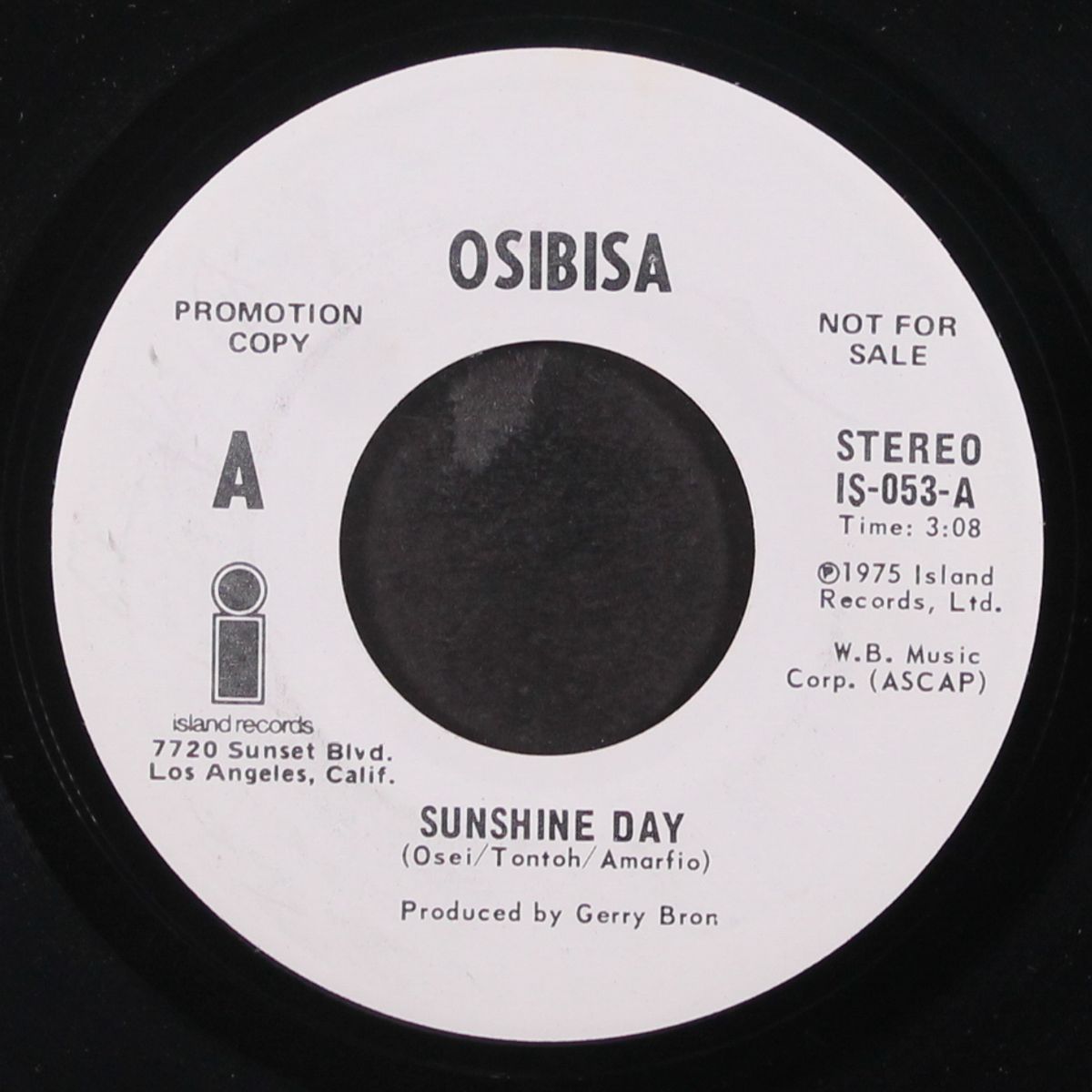 sunshine day / same by OSIBISA