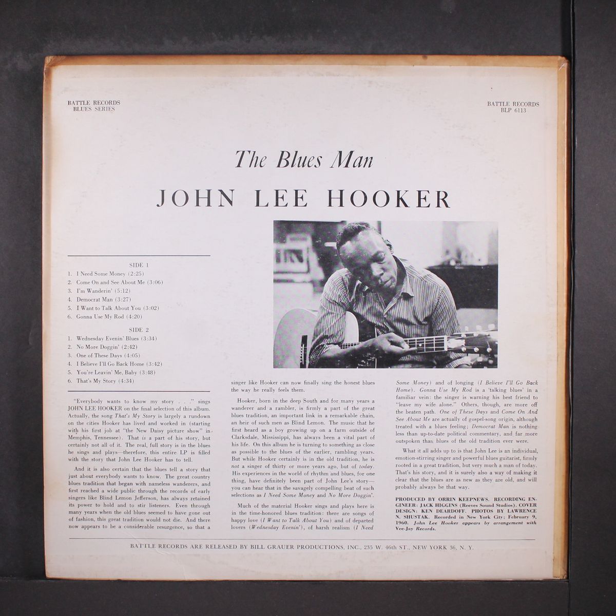 the blues man by JOHN LEE HOOKER
