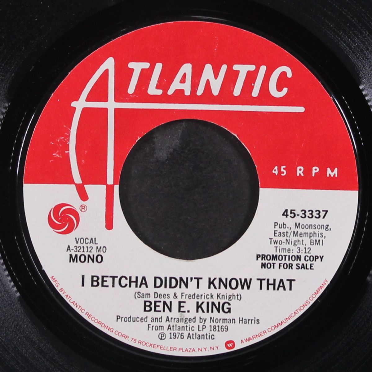 i betcha didn't know that / mono by BEN E. KING