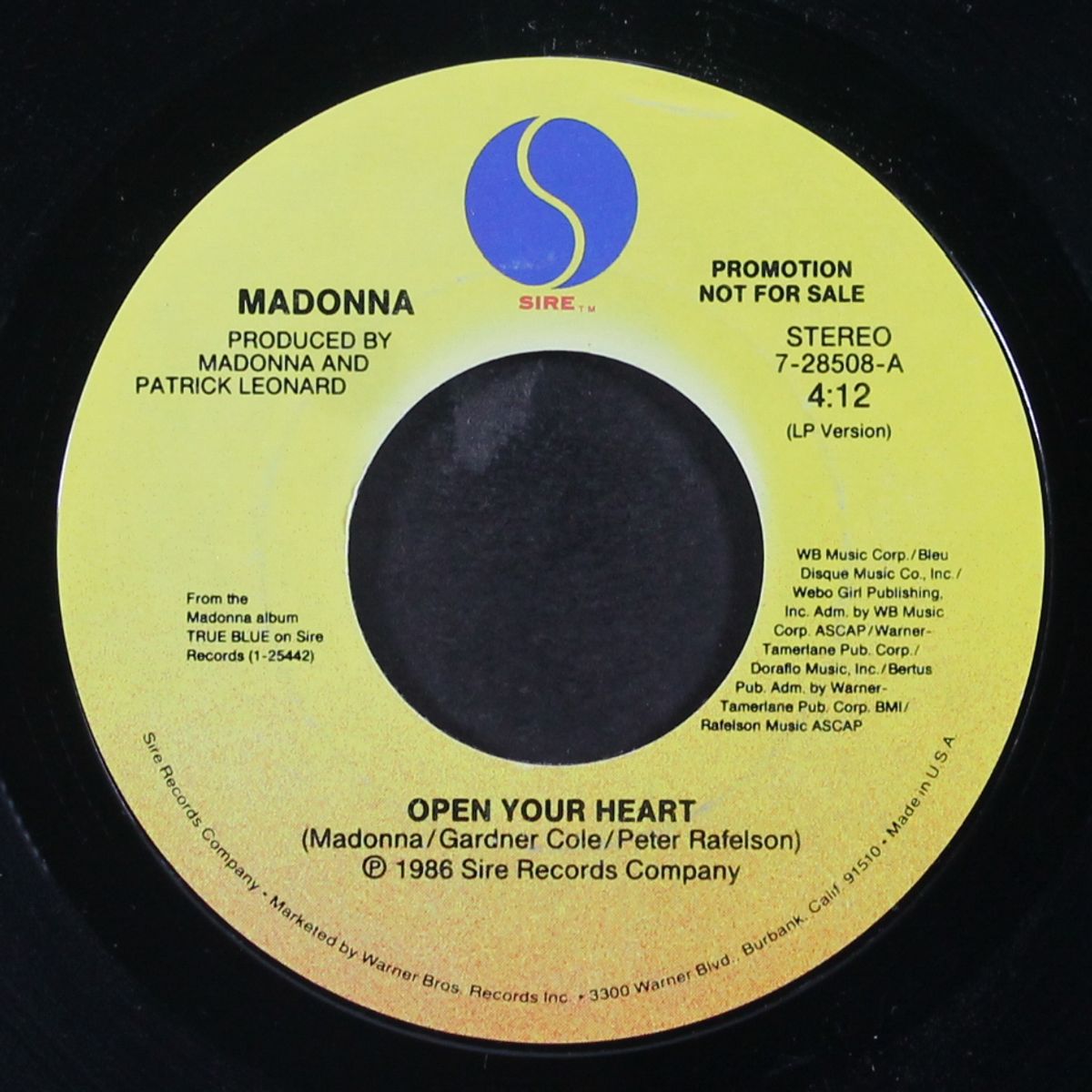 open your heart extended version / open your heart lp version by MADONNA