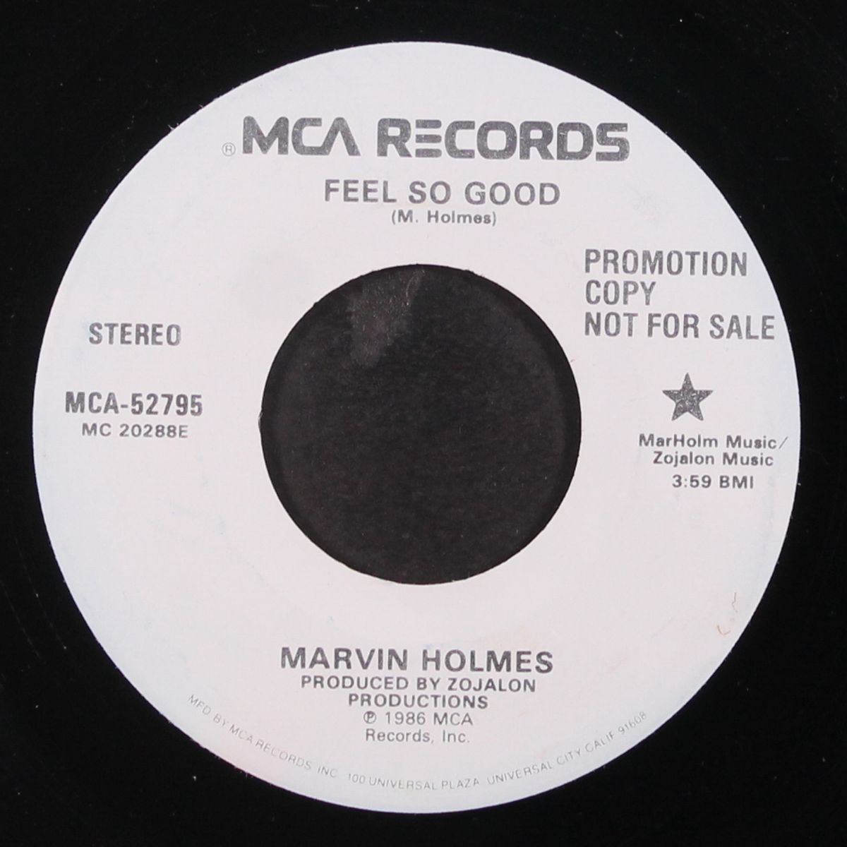 feel so good / same by MARVIN HOLMES