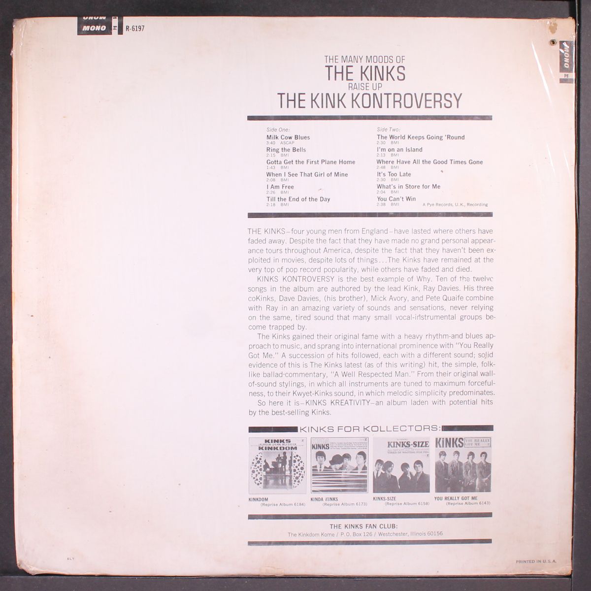 the kink kontroversy by KINKS