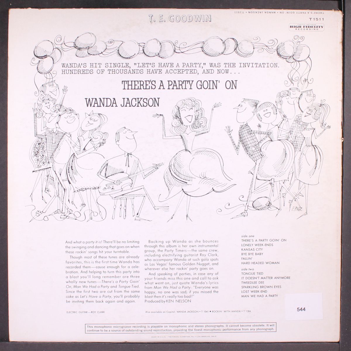 there's a party goin' on by WANDA JACKSON