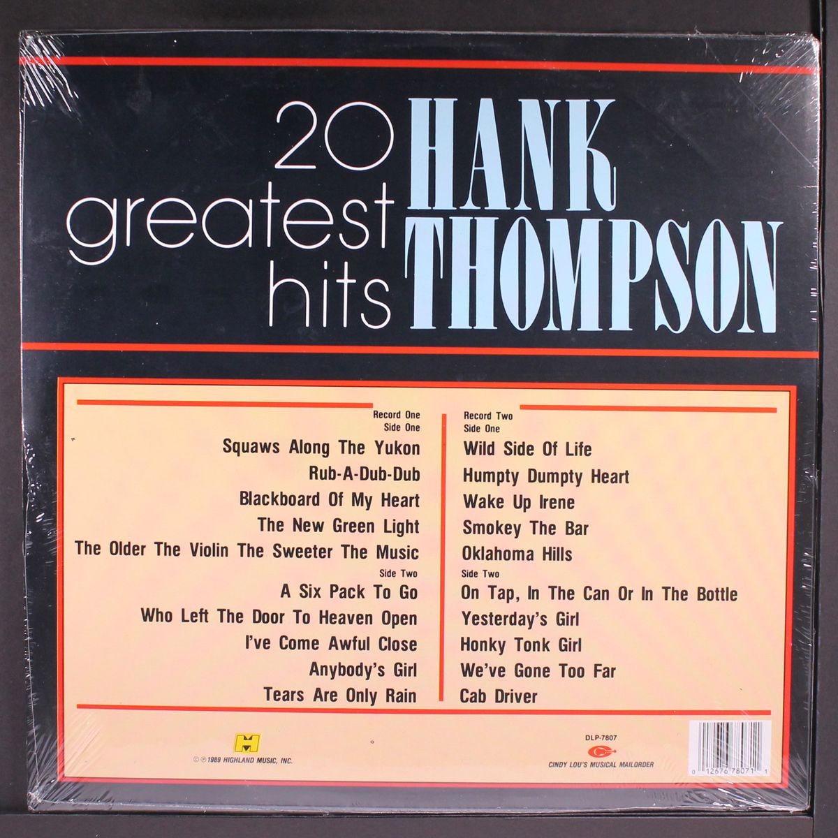 20 greatest hits by HANK THOMPSON