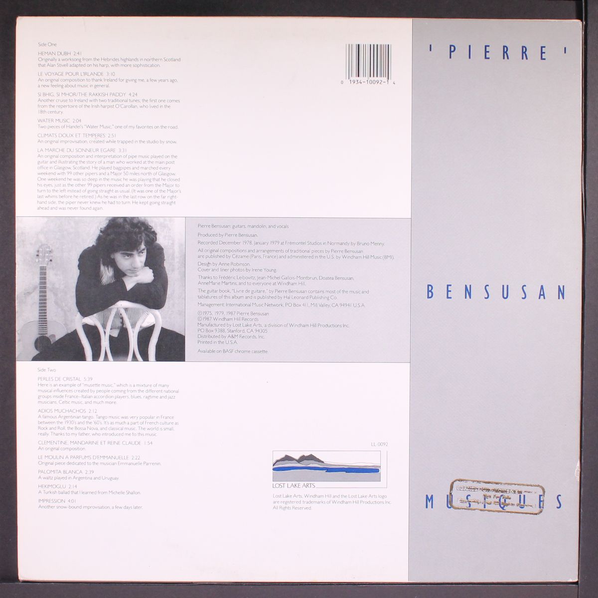 musiques by PIERRE BENSUSAN