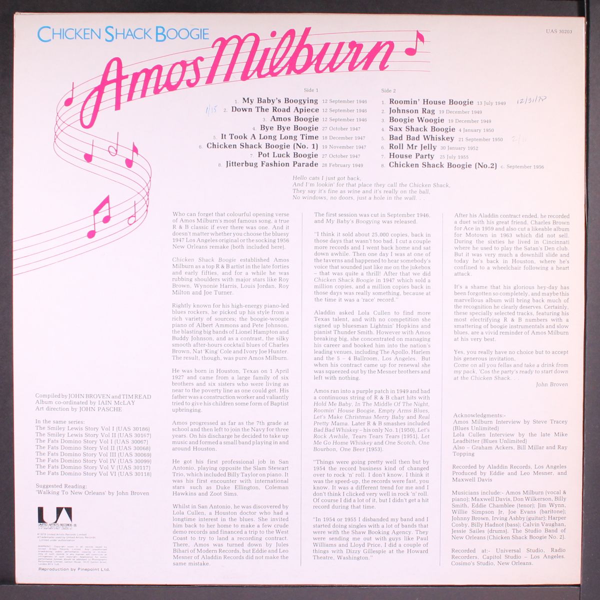 chicken shack boogie by AMOS MILBURN
