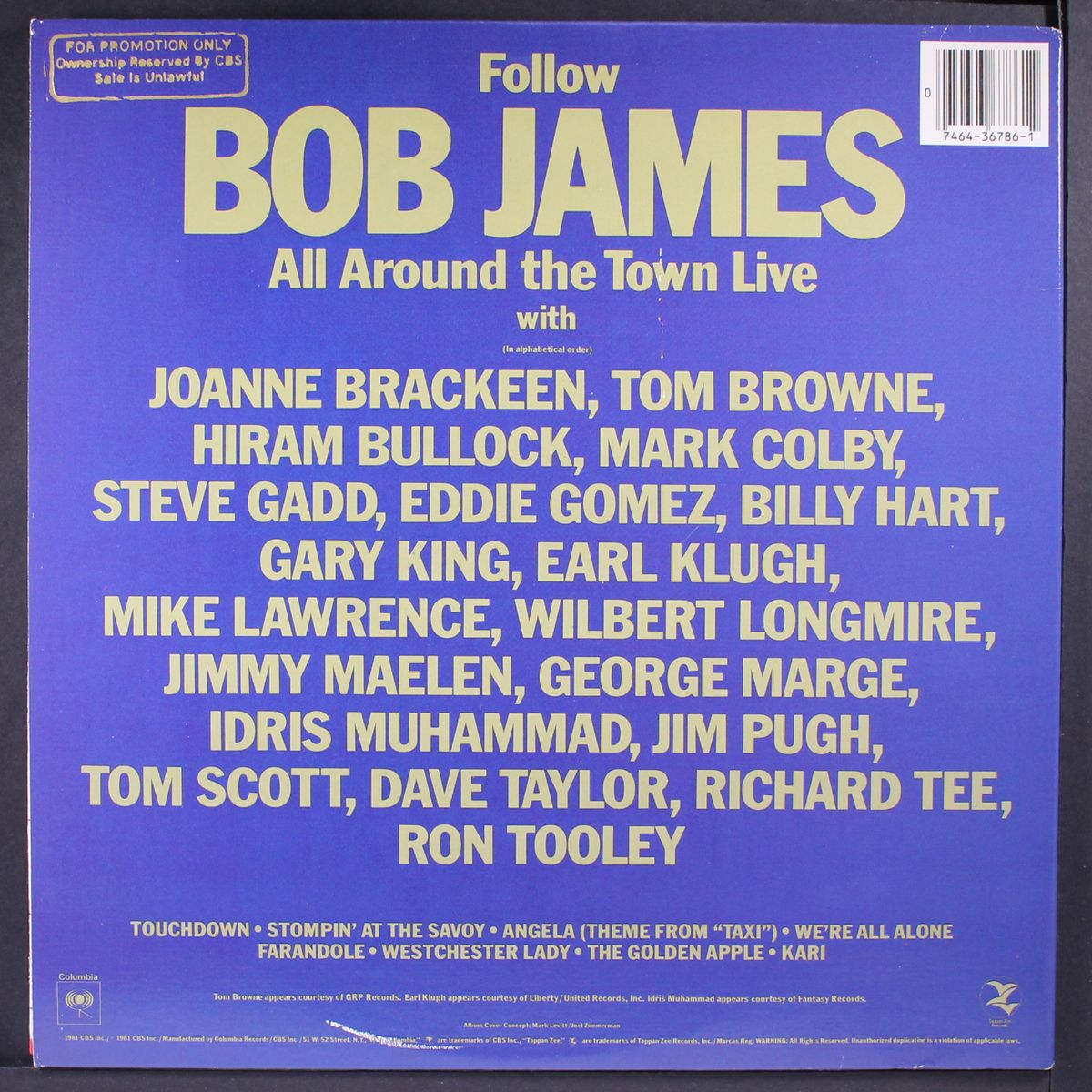 all around the town by BOB JAMES