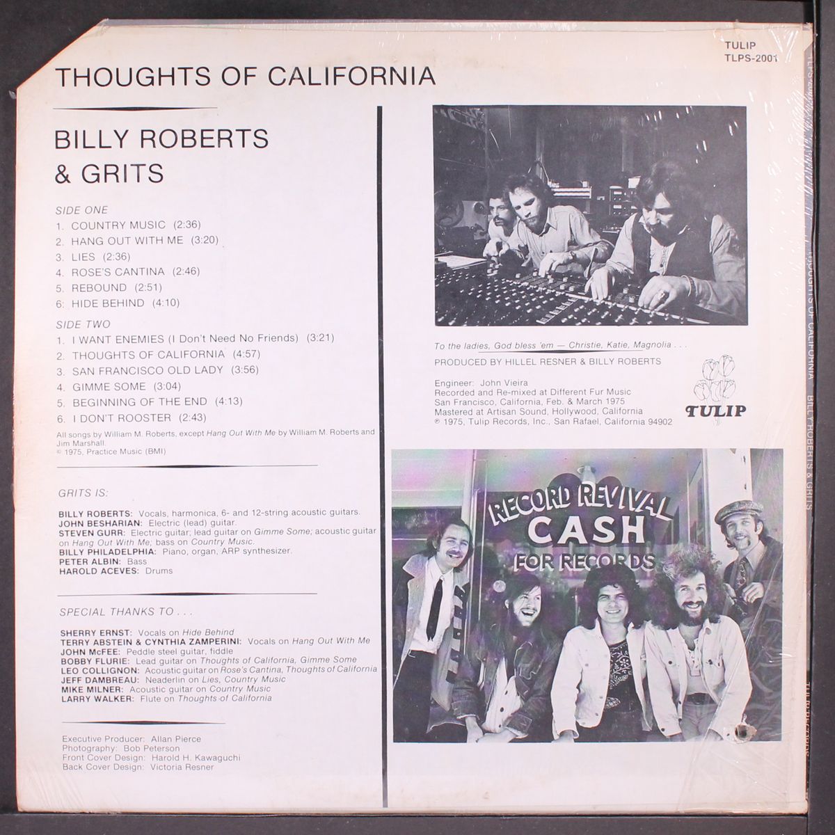 thoughts of california by BILLY ROBERTS & GRITS