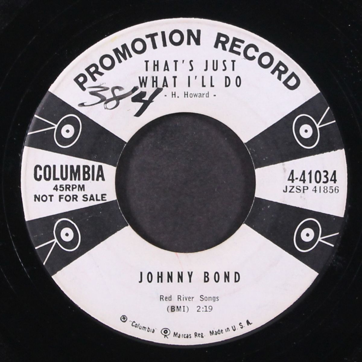 that's just what i'll do / broken doll by JOHNNY BOND