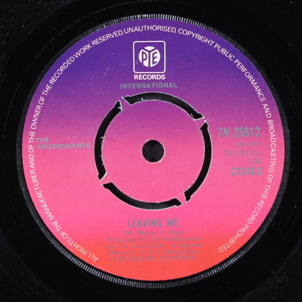 leaving me / i love you, yes i do by INDEPENDENTS