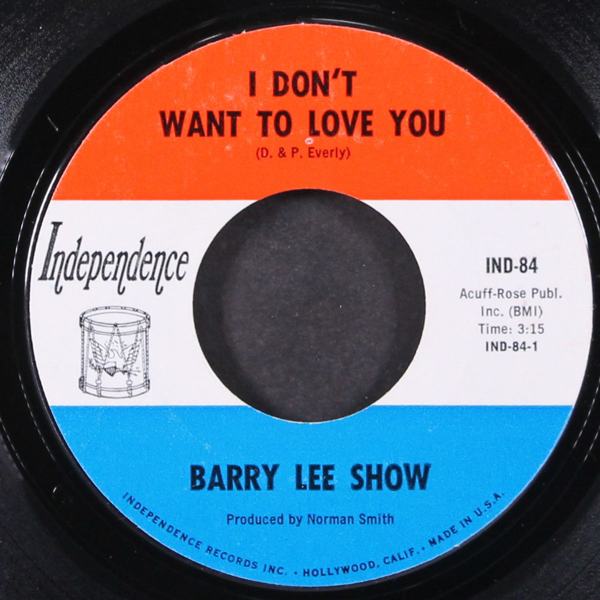 i don't want to love you / over and over by BARRY LEE SHOW