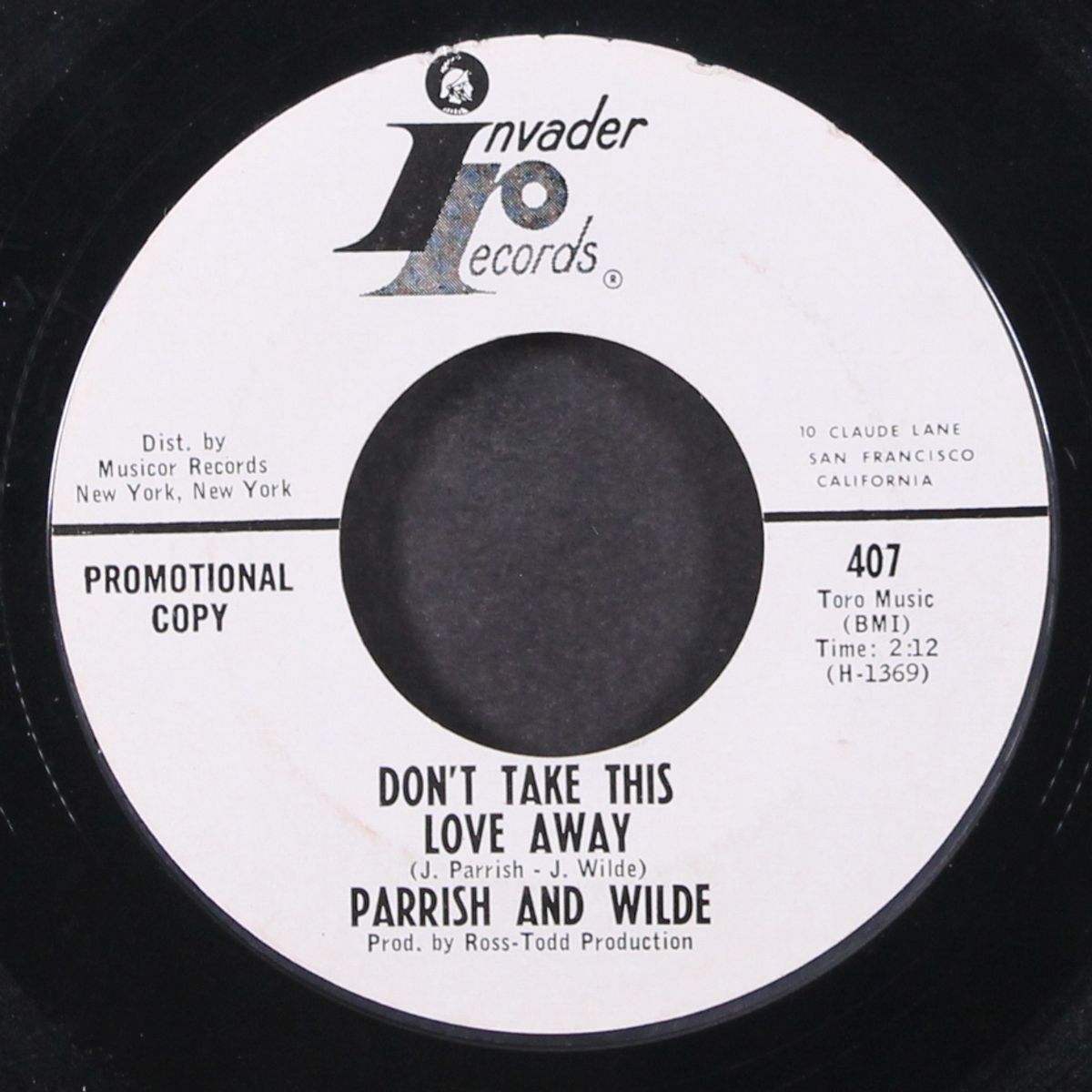 don't fight it / don't take this love away by PARRISH & WILDE