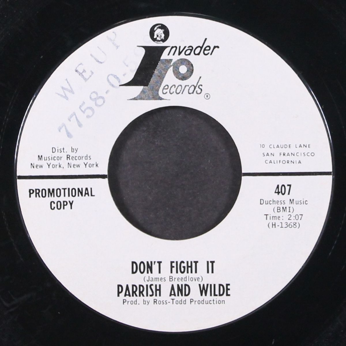 don't fight it / don't take this love away by PARRISH & WILDE