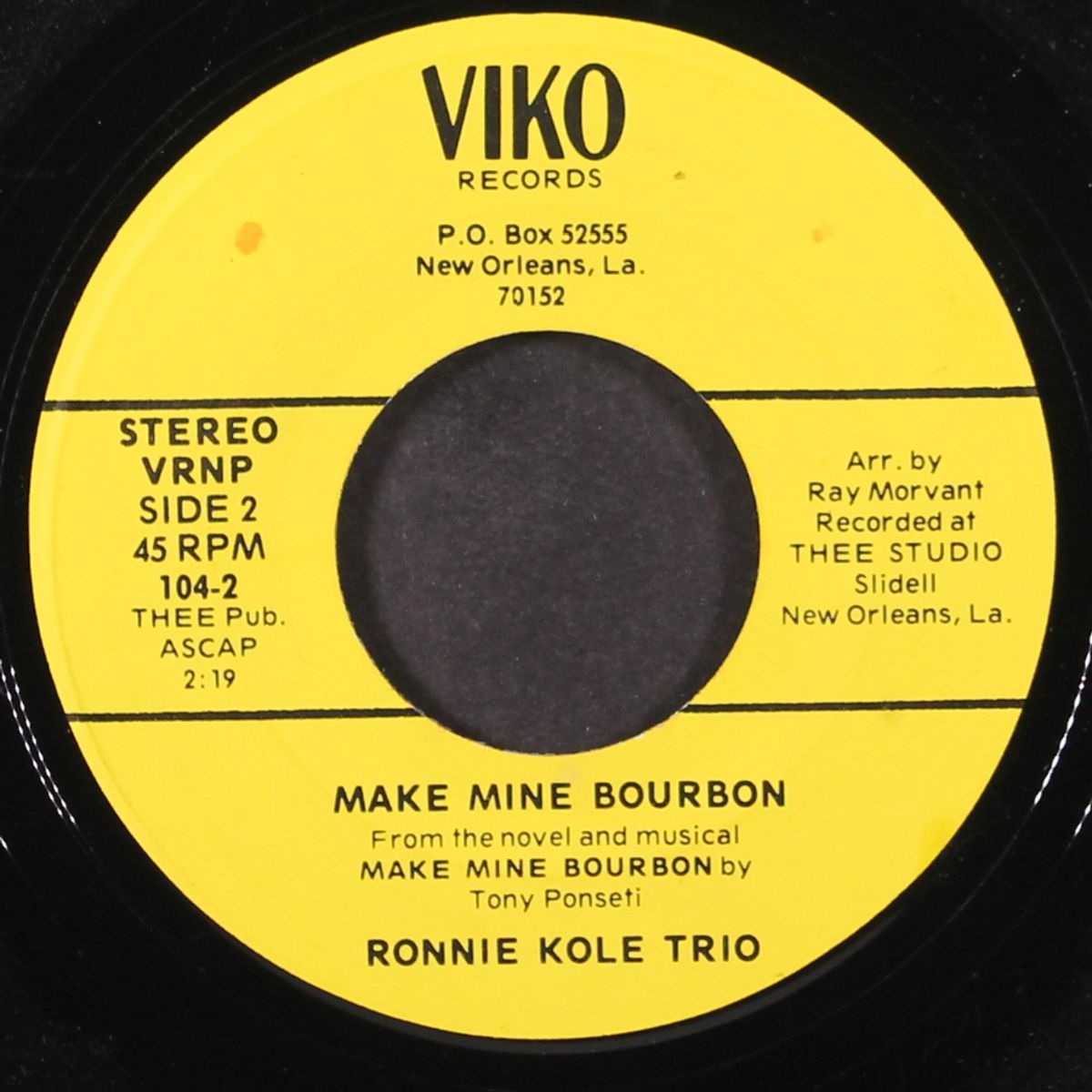 make mine bourbon / new orleans calling by RONNIE KOLE
