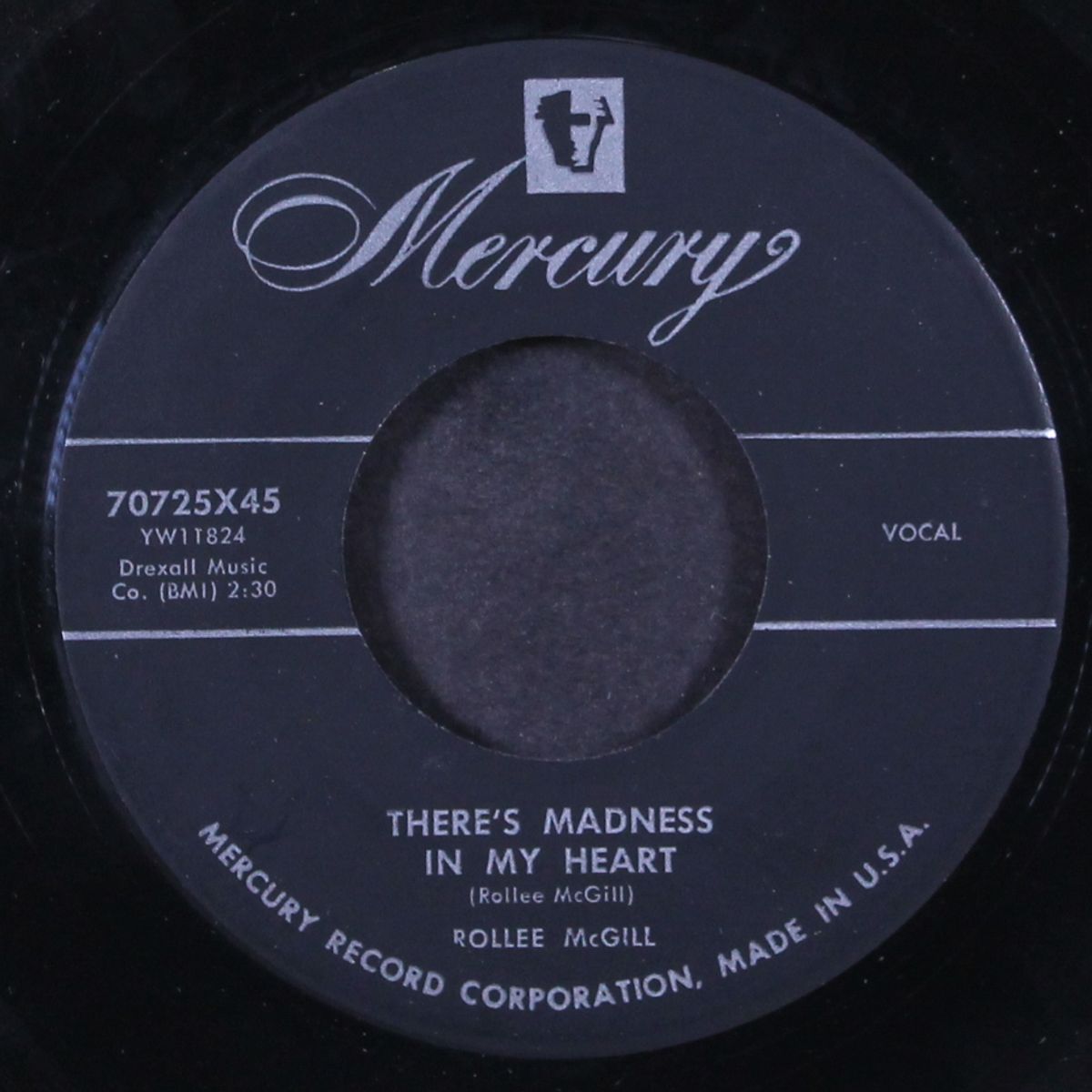 blue melody moon / there's madness in my heart by ROLLEE MCGILL