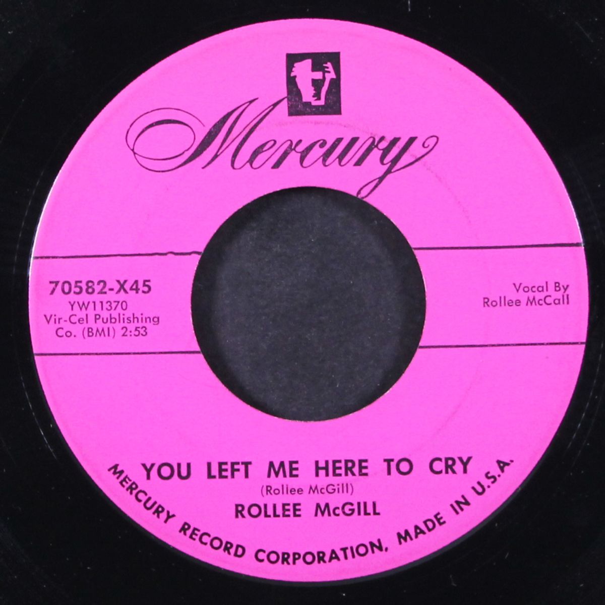 there goes that train / you left me here to cry by ROLLEE MCGILL