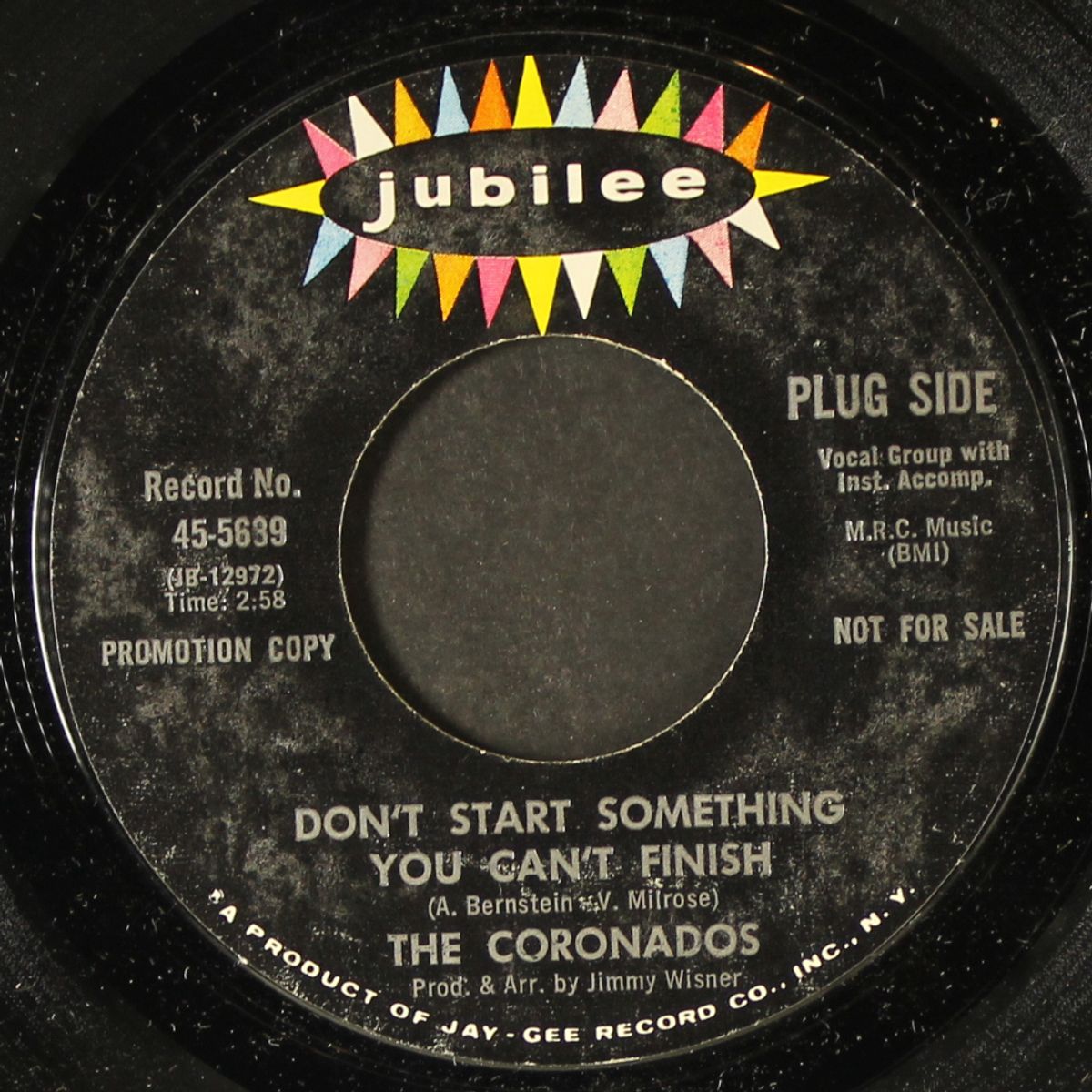 don't start something you can't finish / the lonely people by CORONADOS