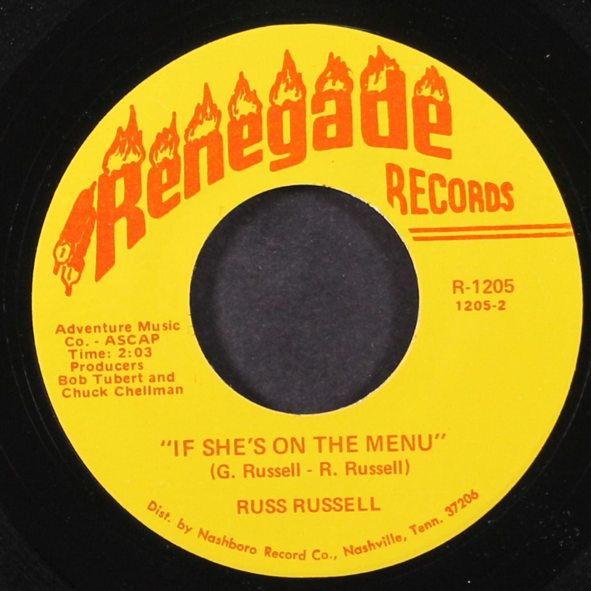 hillbilly waltz / if she's on the menu by RUSS RUSSELL