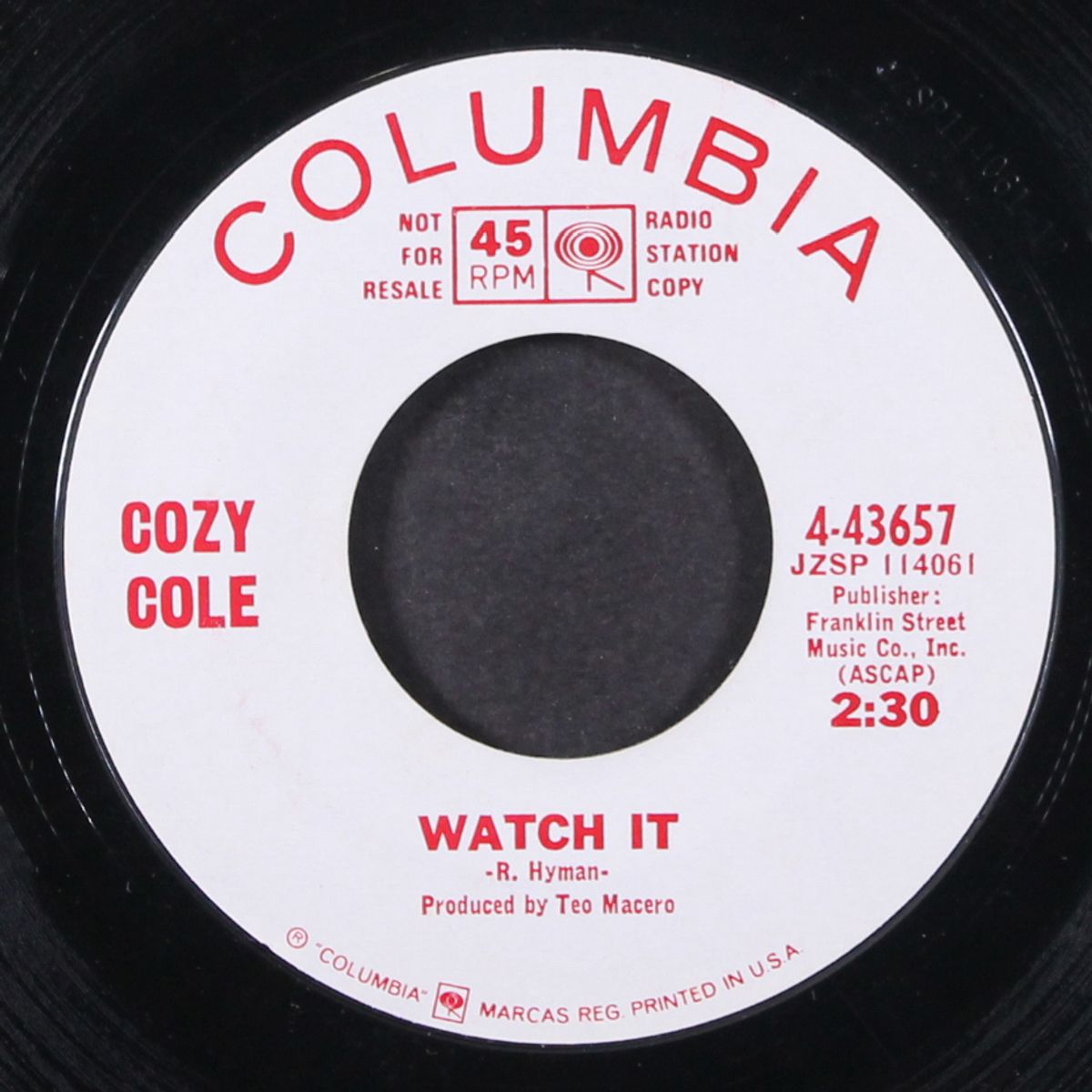 whole lotta shakin' goin' on / watch it by COZY COLE