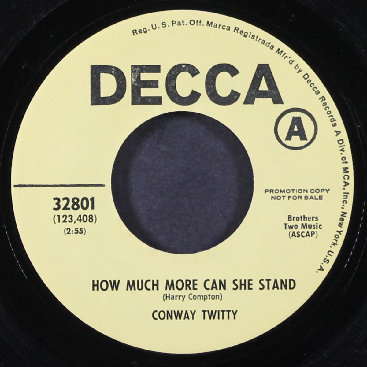 how much more can she stand / just like a stranger by CONWAY TWITTY