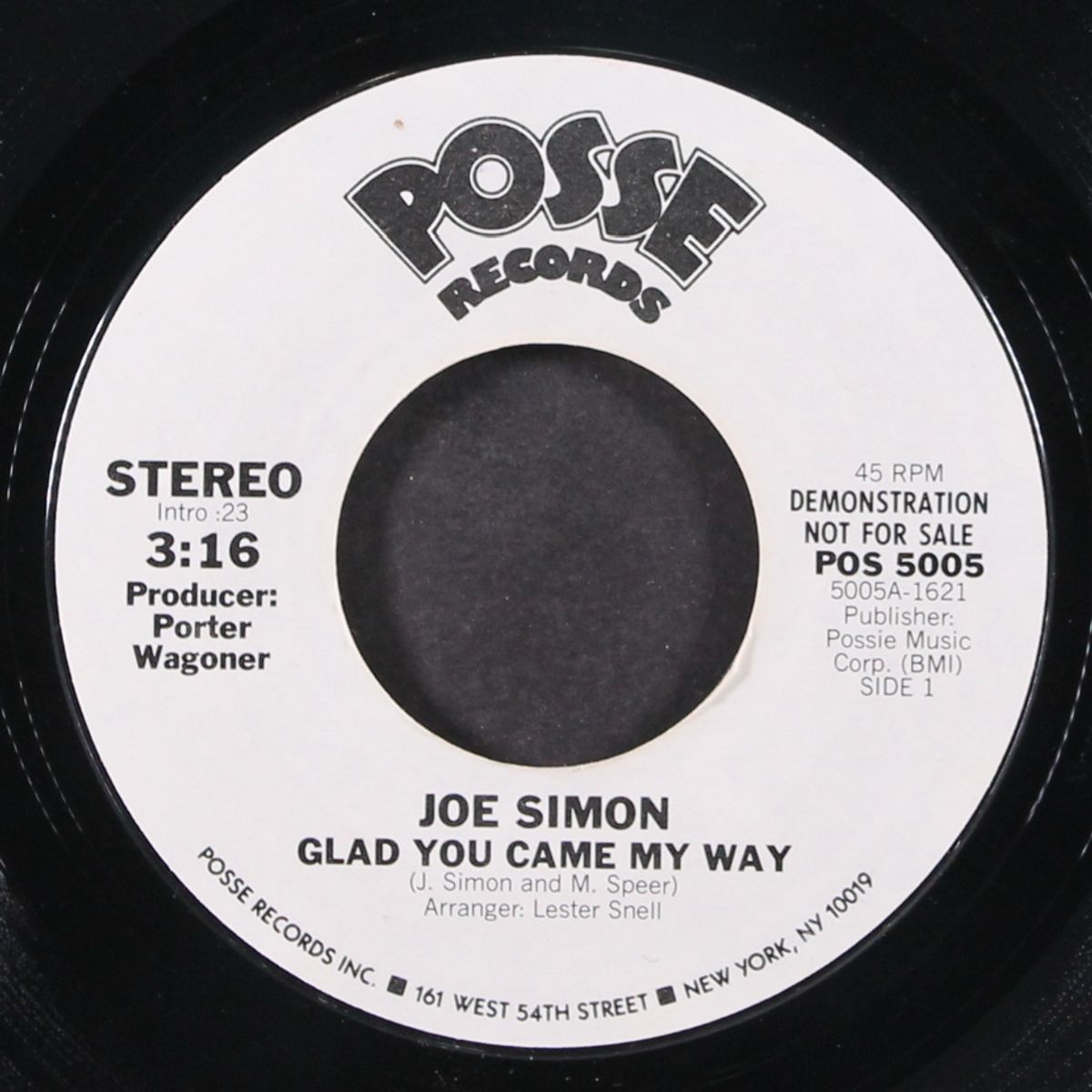 glad you came my way by JOE SIMON