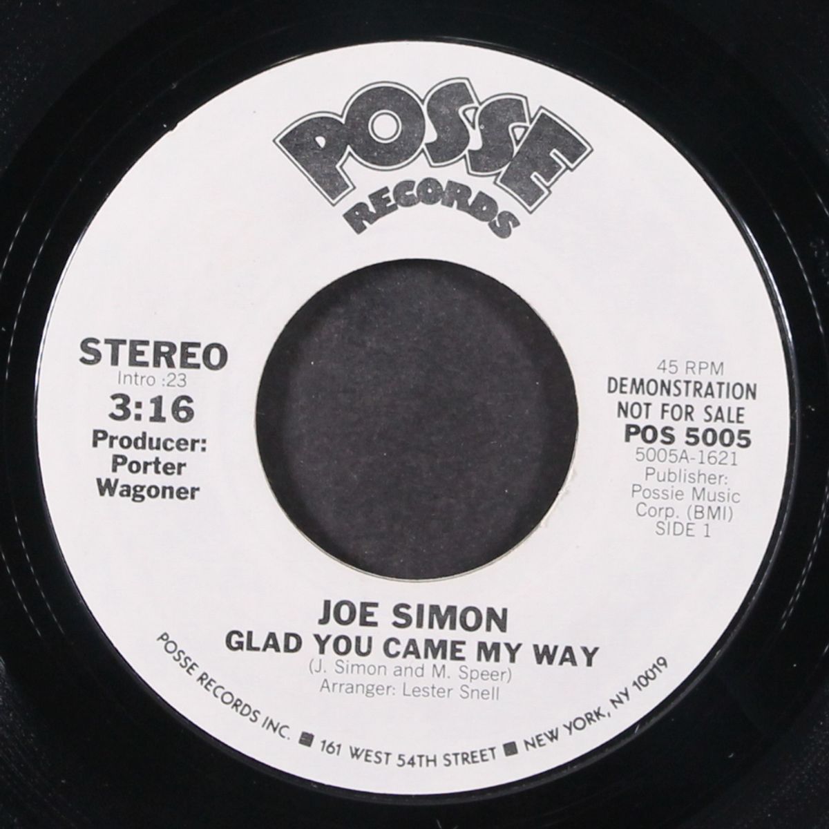 glad you came my way by JOE SIMON